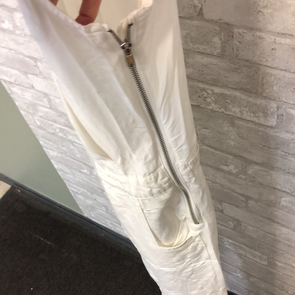 Ivory Chambray Overalls - Picture 7 of 12